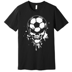 Soccer Skeleton Premium T-Shirt