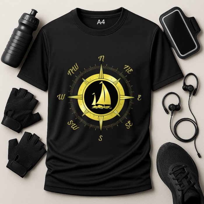 Sailing Ship Sailor Sailboat Sail Windsurfer Craft Wingsail Cooling Performance Crew T-Shirt