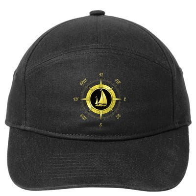 Sailing Ship Sailor Sailboat Sail Windsurfer Craft Wingsail 7-Panel Snapback Hat