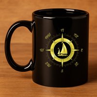 Sailing Ship Sailor Sailboat Sail Windsurfer Craft Wingsail 11oz C Handle Ceramic Mug