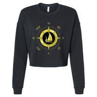 Sailing Ship Sailor Sailboat Sail Windsurfer Craft Wingsail Cropped Pullover Crew