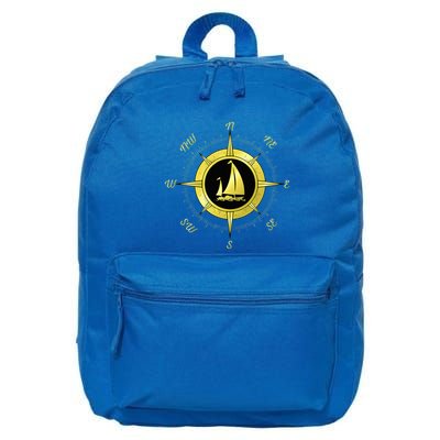 Sailing Ship Sailor Sailboat Sail Windsurfer Craft Wingsail 16 in Basic Backpack