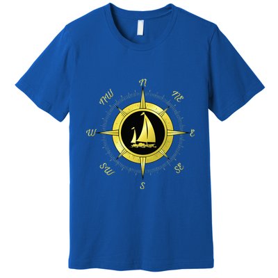 Sailing Ship Sailor Sailboat Sail Windsurfer Craft Wingsail Premium T-Shirt