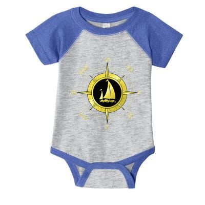 Sailing Ship Sailor Sailboat Sail Windsurfer Craft Wingsail Infant Baby Jersey Bodysuit