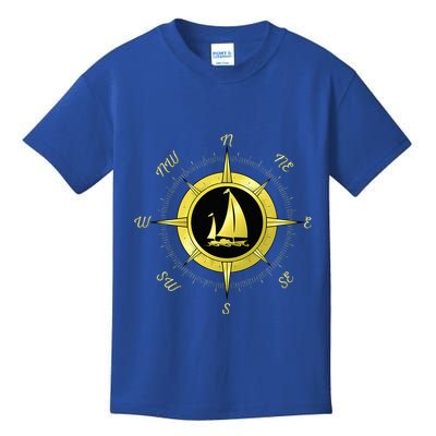 Sailing Ship Sailor Sailboat Sail Windsurfer Craft Wingsail Kids T-Shirt