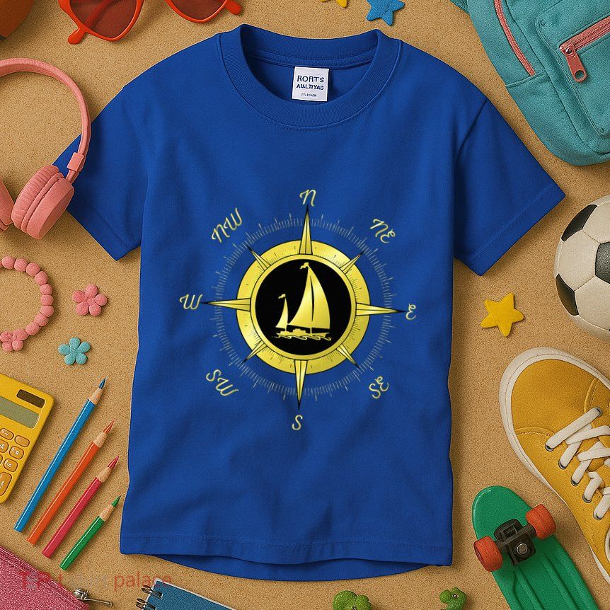 Sailing Ship Sailor Sailboat Sail Windsurfer Craft Wingsail Kids T-Shirt