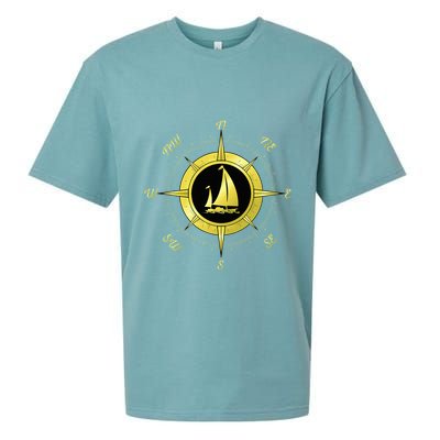 Sailing Ship Sailor Sailboat Sail Windsurfer Craft Wingsail Sueded Cloud Jersey T-Shirt