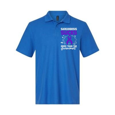 Sarcoidosis Survivor Sucks Awareness Warrior Gift Softstyle Adult Sport Polo