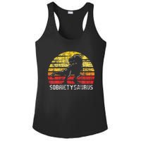 Sobrietysaurus Sober Sobriety Anniversary Recovery Aa Na Ladies PosiCharge Competitor Racerback Tank