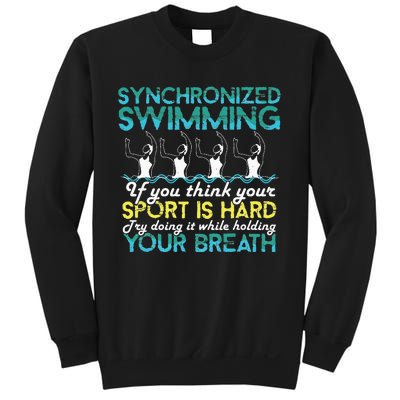 Synchronized Swimming Synchro Swimmer Artistic Sweatshirt