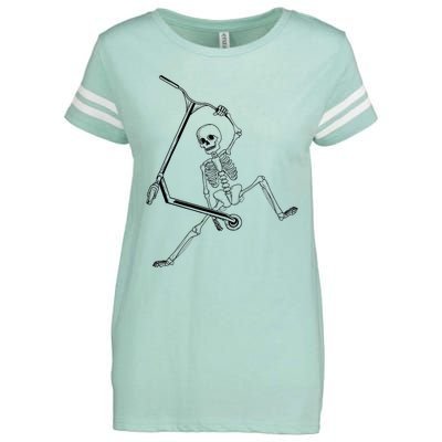 Stunt Scooter Skeleton Scooter Enza Ladies Jersey Football T-Shirt