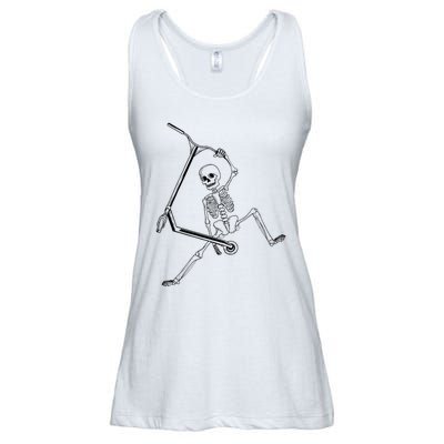 Stunt Scooter Skeleton Scooter Ladies Essential Flowy Tank