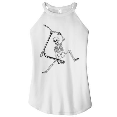 Stunt Scooter Skeleton Scooter Women's Perfect Tri Rocker Tank