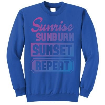 Sunrise Sunburn Sunset Repeat Funny Cute Gift Sweatshirt