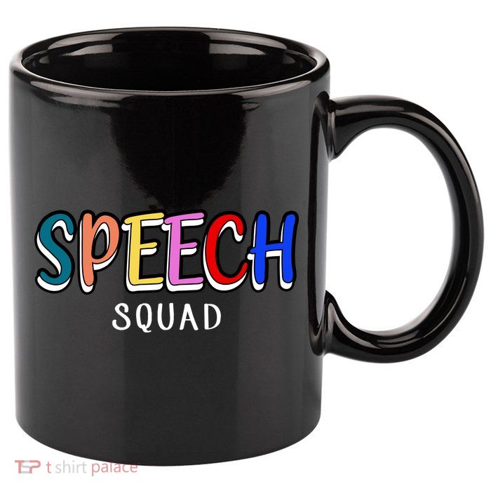 Speech Squad 11oz C Handle Ceramic Mug