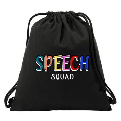 Speech Squad Drawstring Bag
