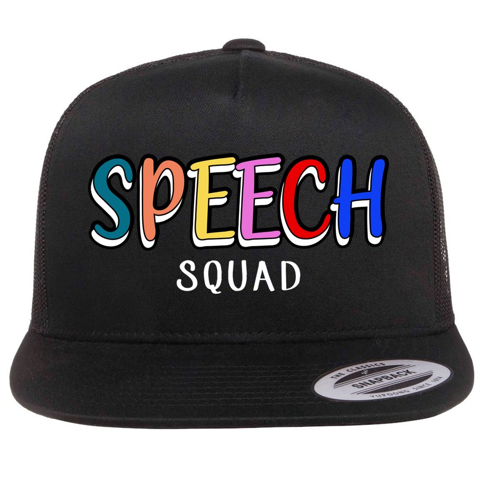 Speech Squad Flat Bill Trucker Hat