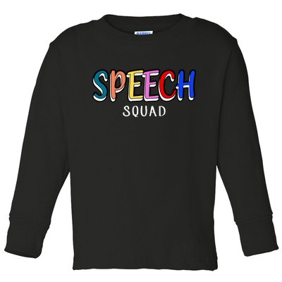 Speech Squad Toddler Long Sleeve Shirt