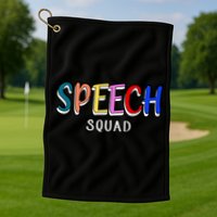 Speech Squad Golf Towel