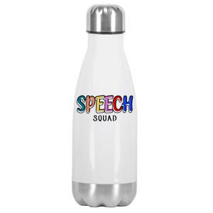 Speech Squad Stainless Steel Insulated Water Bottle