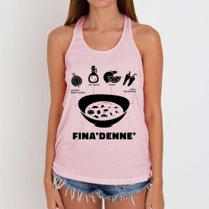 Spicy Soy Sauce Condiment Recipe Women's Knotted Racerback Tank