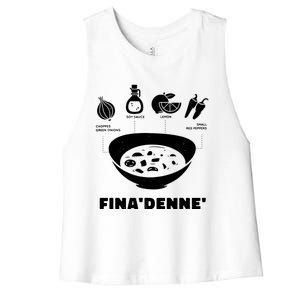 Spicy Soy Sauce Condiment Recipe Women's Racerback Cropped Tank