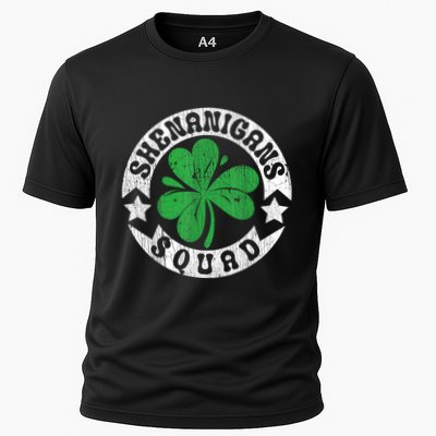 Shenanigans Squad St. PatrickS Day Irish Shamrock Matching Cooling Performance Crew T-Shirt