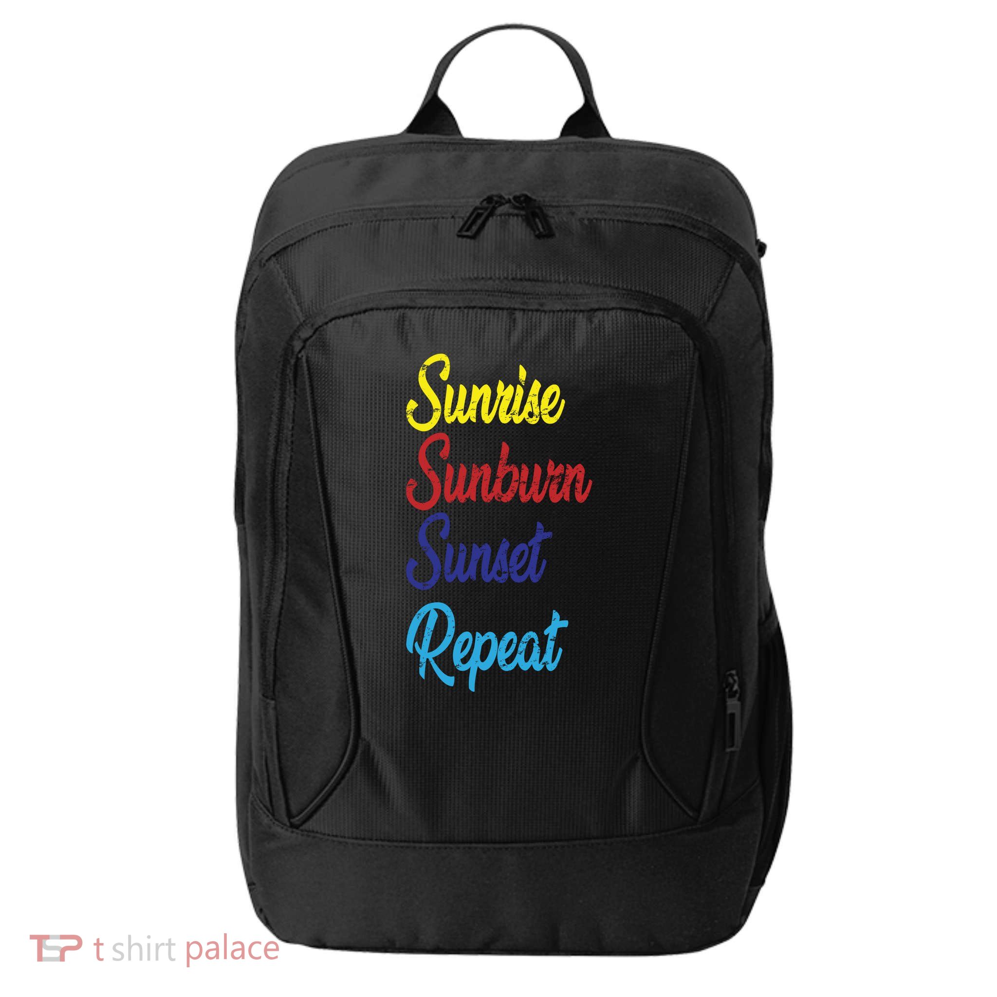 Sunrise Sunburn Sunset Repeat City Backpack