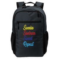 Sunrise Sunburn Sunset Repeat Backpack