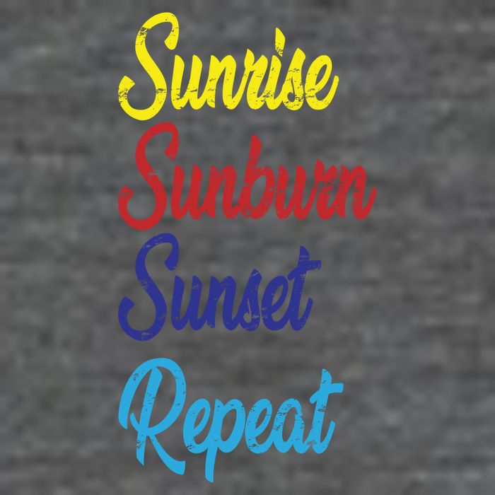 Sunrise Sunburn Sunset Repeat Backpack