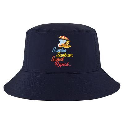 Sunrise Sunburn Sunset Repeat Summer Beach Cool Comfort Performance Bucket Hat