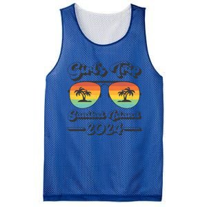 Summer Sunglass Trip 2024 Florida Sanibel Island Beach Cute Gift Mesh Reversible Basketball Jersey Tank