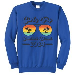 Summer Sunglass Trip 2024 Florida Sanibel Island Beach Cute Gift Tall Sweatshirt