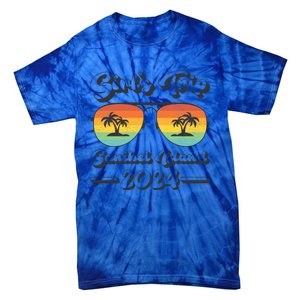 Summer Sunglass Trip 2024 Florida Sanibel Island Beach Cute Gift Tie-Dye T-Shirt