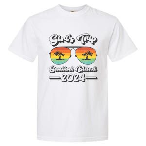 Summer Sunglass Trip 2024 Florida Sanibel Island Beach Cute Gift Garment-Dyed Heavyweight T-Shirt