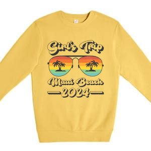 Summer Sunglass Trip 2024 Hawaii Maui Beach Gift Premium Crewneck Sweatshirt