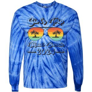 Summer Sunglass Trip 2024 Hawaii Maui Beach Gift Tie-Dye Long Sleeve Shirt