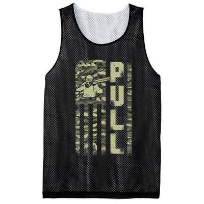 Shotgun Skeet Trap Clay Pigeon Shooting Camo Usa Flag Mesh Reversible Basketball Jersey Tank
