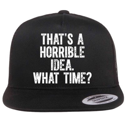 Shannon Sharpe ThatS A Horrible Idea What Time Flatbill Hat