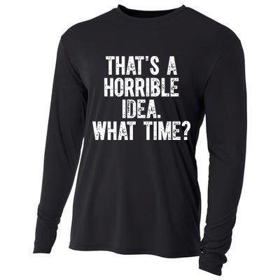 Shannon Sharpe ThatS A Horrible Idea What Time Cooling Performance Long Sleeve Crew