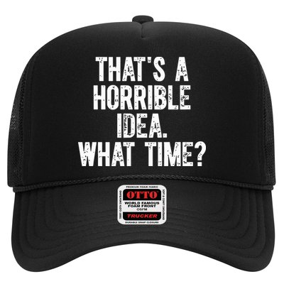 Shannon Sharpe ThatS A Horrible Idea What Time Trucker Hat