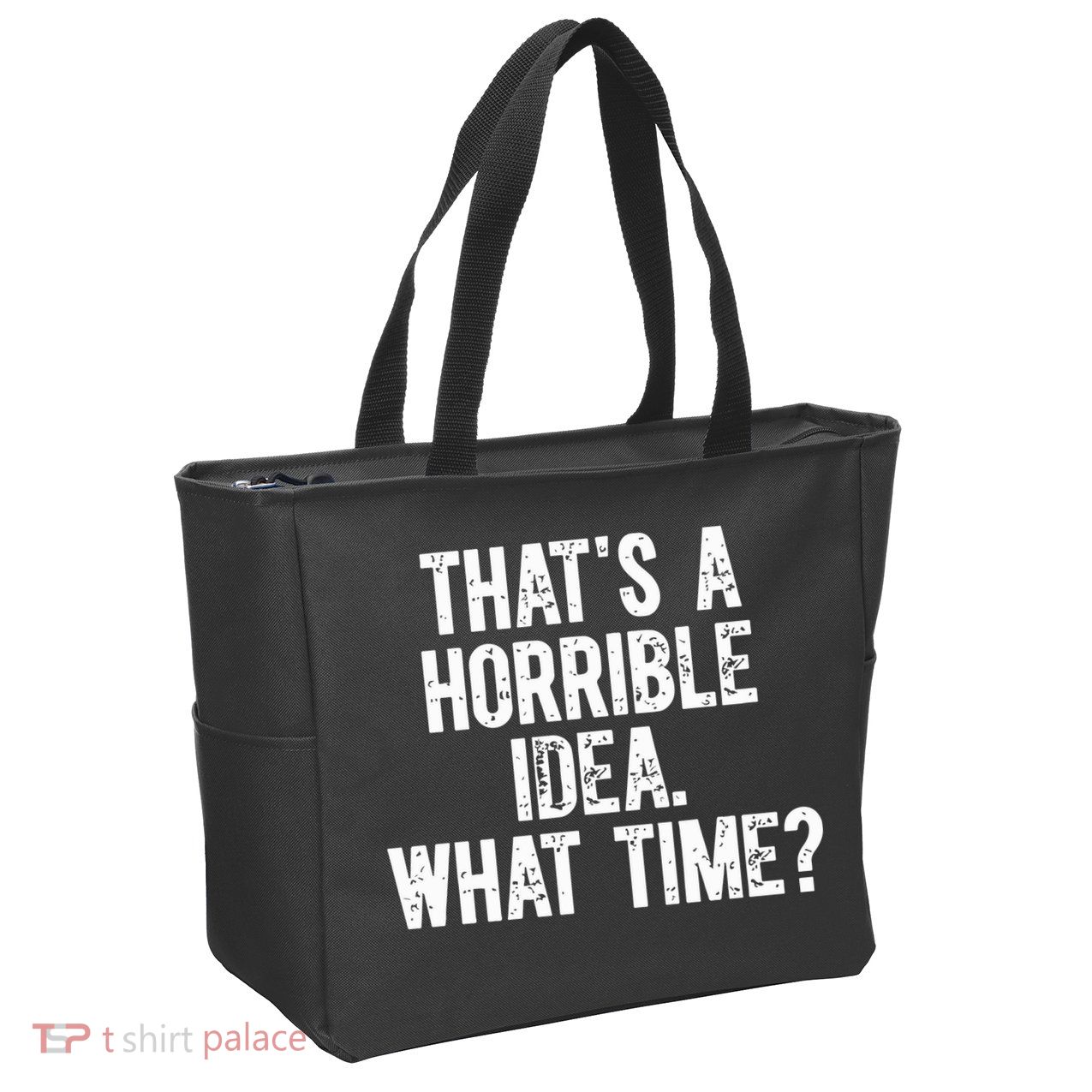 Shannon Sharpe ThatS A Horrible Idea What Time Zip Tote Bag