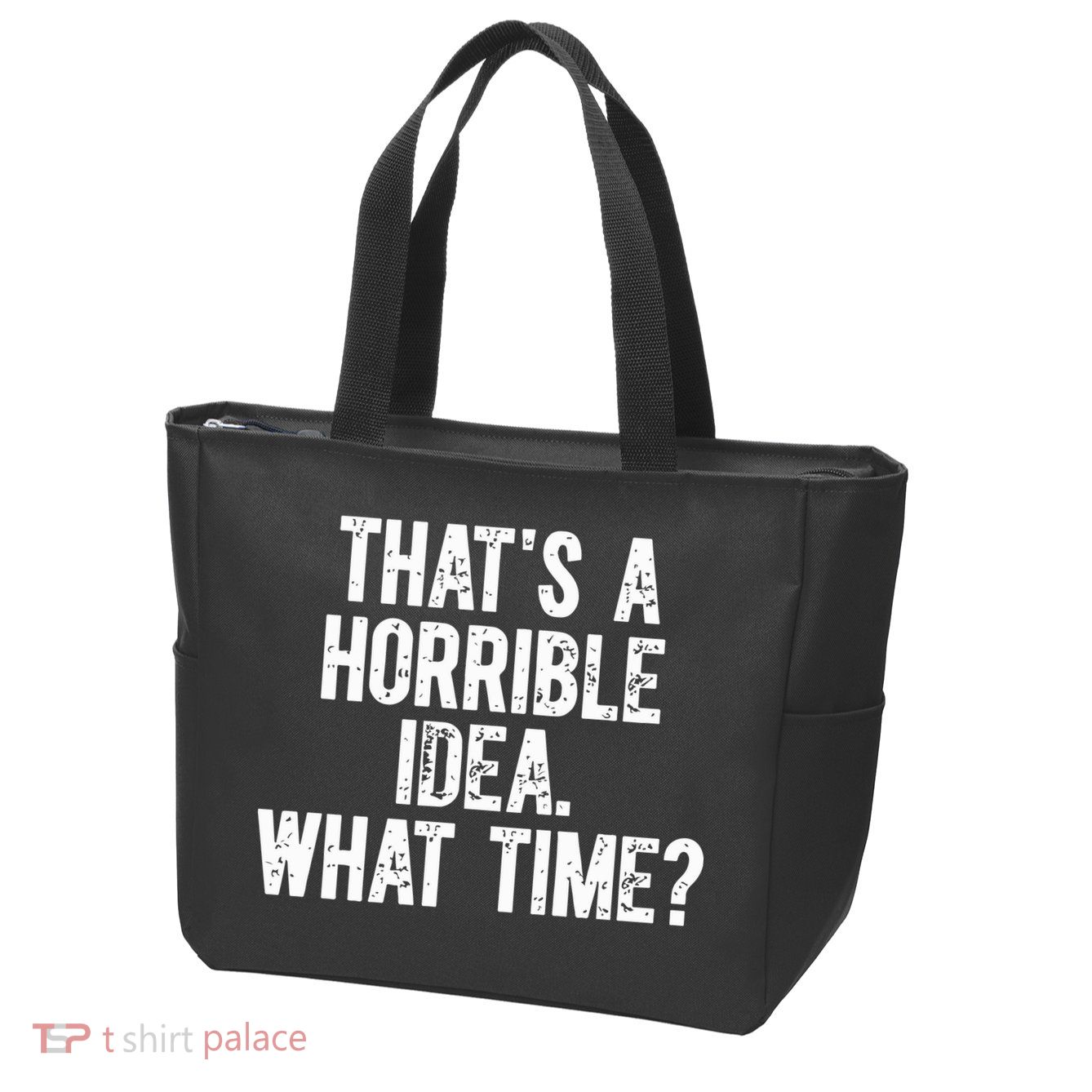 Shannon Sharpe ThatS A Horrible Idea What Time Zip Tote Bag