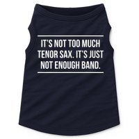 Saxophonist Saxist Tenor Sax Band Saxophone Doggie Tank