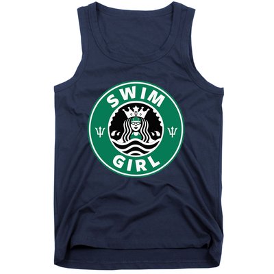 Swim Swimming Team Funny Parody Tank Top