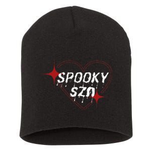 Spooky Szn Trendy Stylish Funny Halloween Cute Short Acrylic Beanie