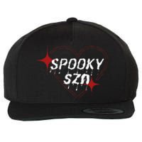 Spooky Szn Trendy Stylish Funny Halloween Cute Wool Snapback Cap