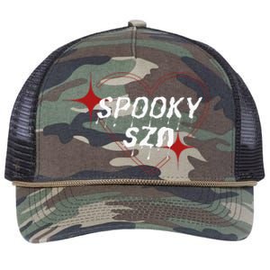 Spooky Szn Trendy Stylish Funny Halloween Cute Retro Rope Trucker Hat Cap