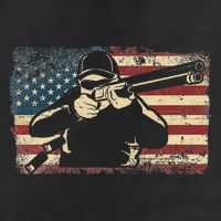 Shotgun Skeet Trap Clay Pigeon Shooting American Usa Flag Adult Drive Performance Visor