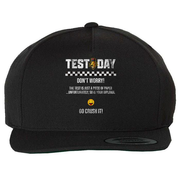 Staar State Testing Day Motivation And Quote Retro Wool Snapback Cap